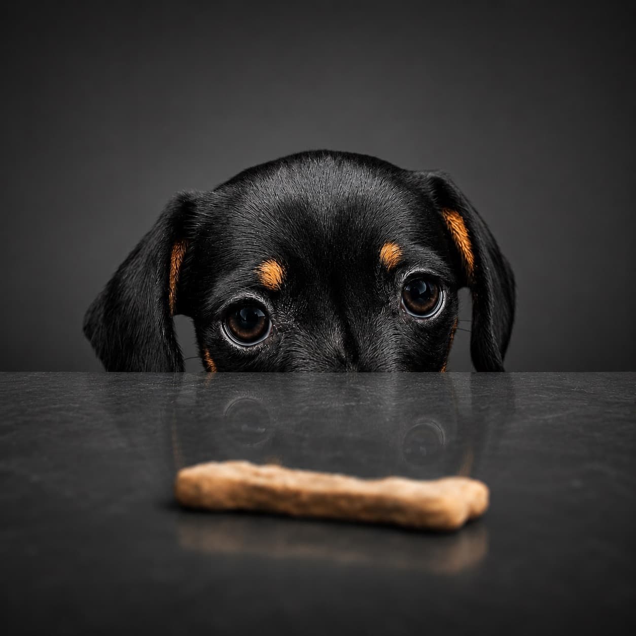 A happy, well-fed rescued dog